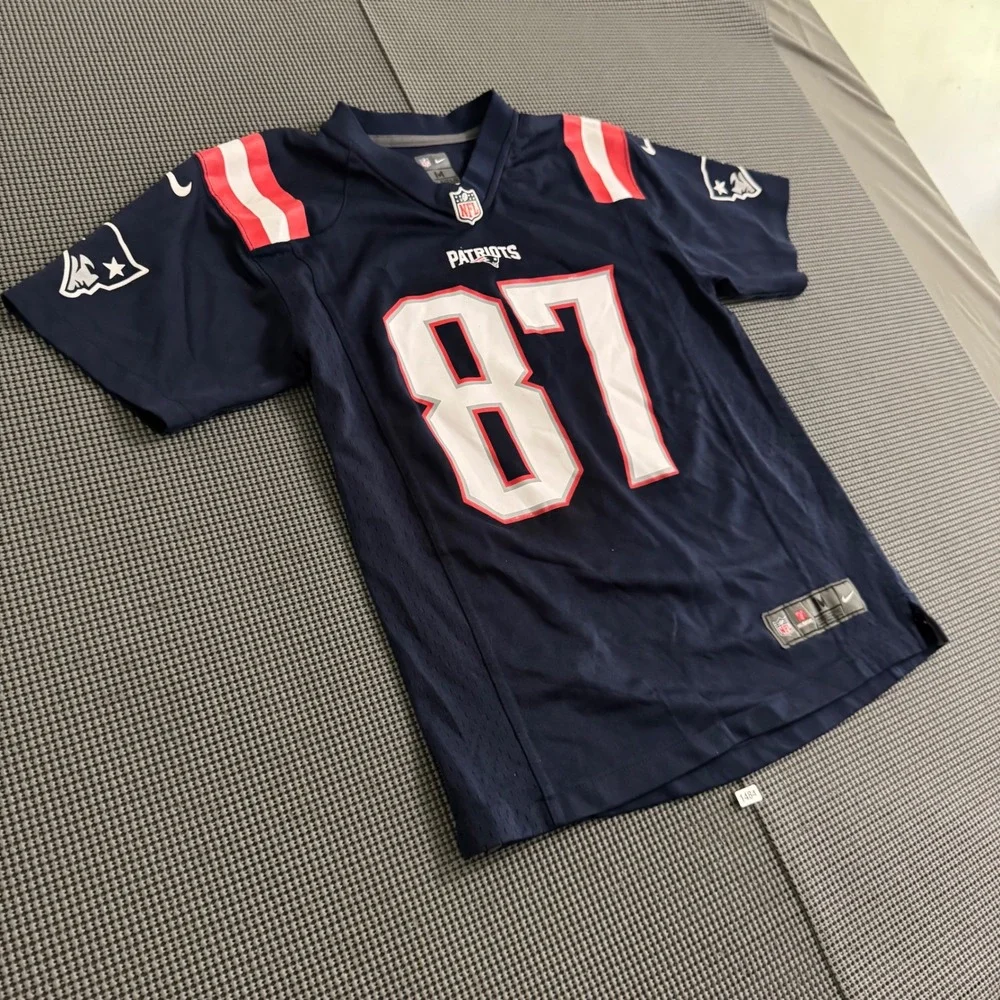 Nike Kids New England Patriots Rob Gronkowski 87 Jersey Navy Blue Medium 10/12